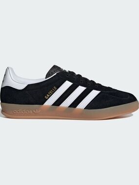 adidas Gazelle Indoor Suede Sneaker in Black White 9 BNWT Best selling shoes